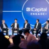 Sam Williams on stage at iCapital Engage