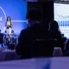 Sonali Basak on stage at iCapital Engage