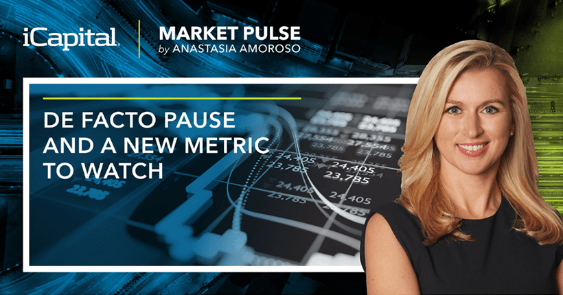 De Facto Pause and a New Metric to Watch