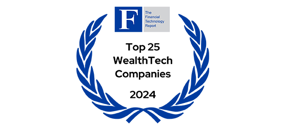 awards 2024 ftr - top 25 wealthtech badge