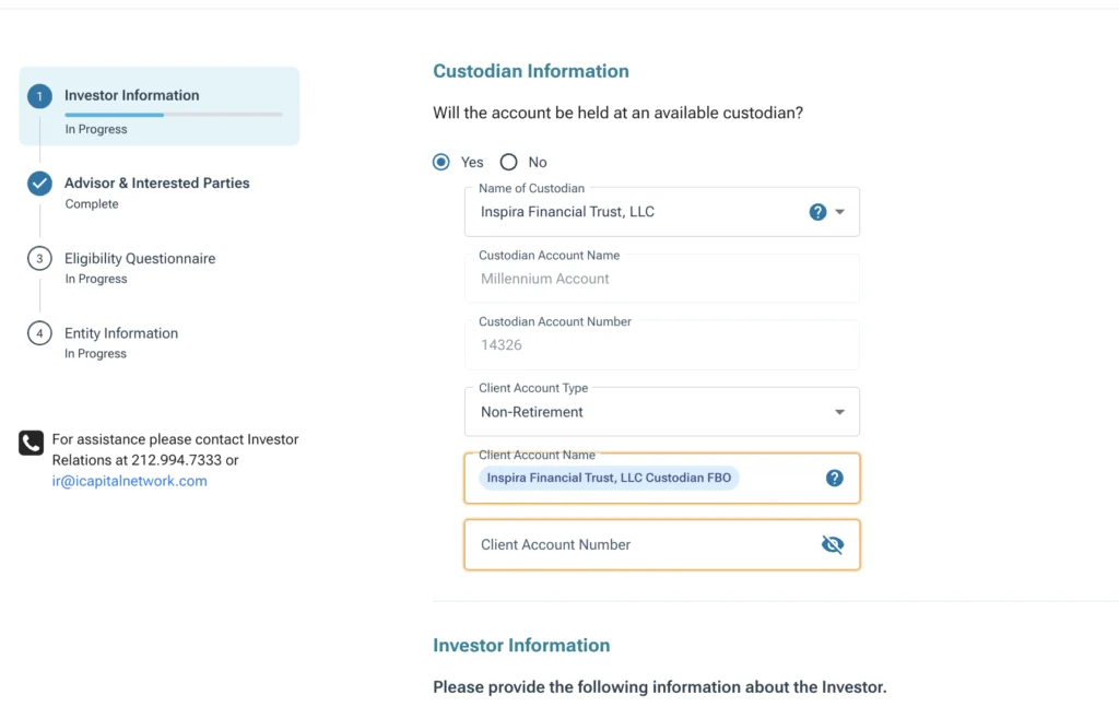 Visual showing TradePMR’s Fusion platform interface with a single sign-on connection to iCapital Marketplace, illustrating streamlined advisor access to alternative investments.