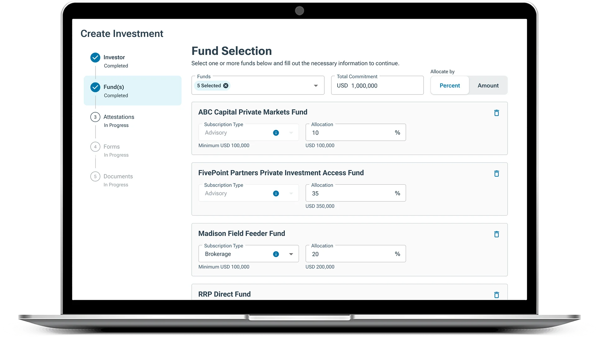create-investment-fund-selection