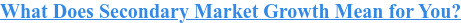 What Does Secondary Market Growth Mean for You?