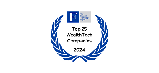 awards 2024 ftr - top 25 wealthtech badge